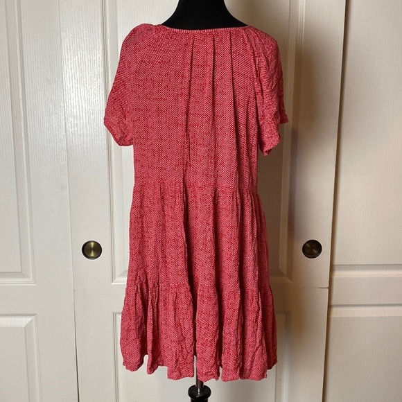 KNOX ROSE RED TIERED BABY DOLL DRESS - Picture 2 of 4